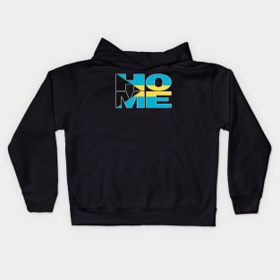 The Bahamas Flag Collection Spelling HOME - Soca Mode Kids Hoodie